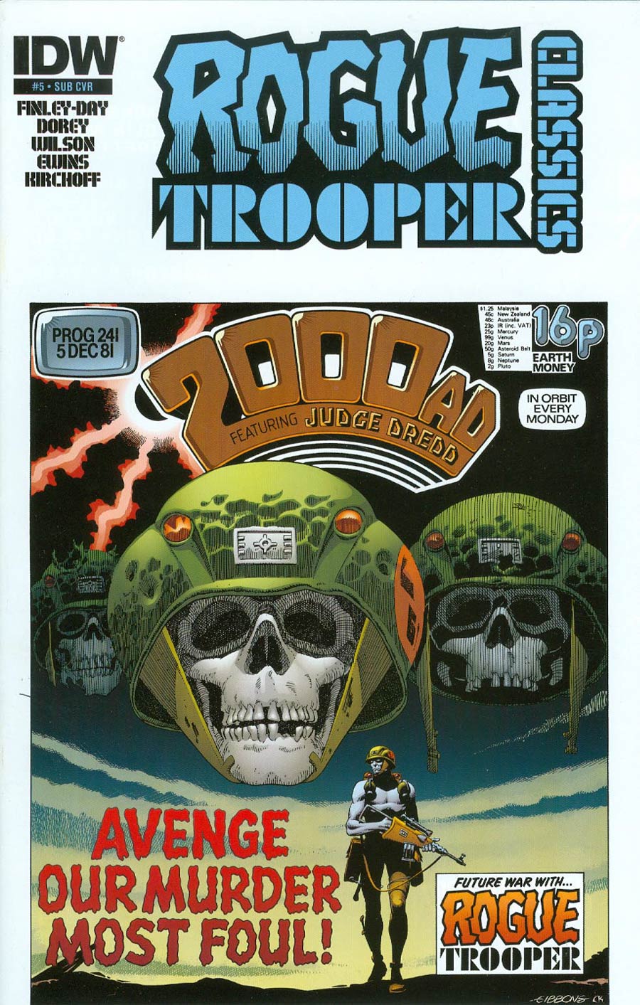 Rogue Trooper Classics #5 Cover B Variant Dave Gibbons Subscription Cover