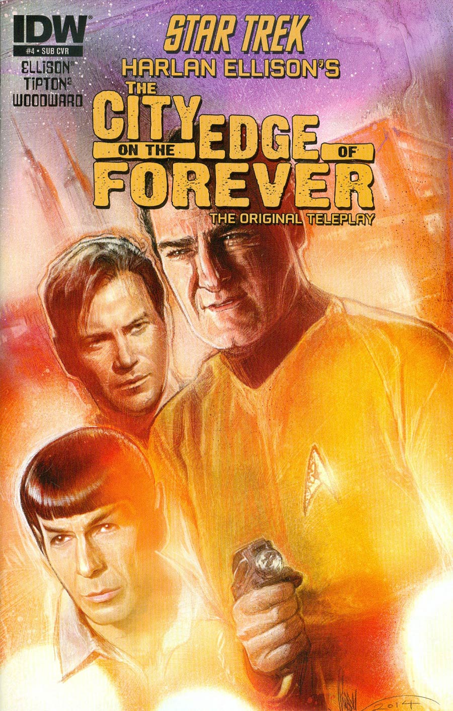 Star Trek Harlan Ellisons City On The Edge Of Forever Original Teleplay #4 Cover B Variant Paul Shipper Subscription Cover