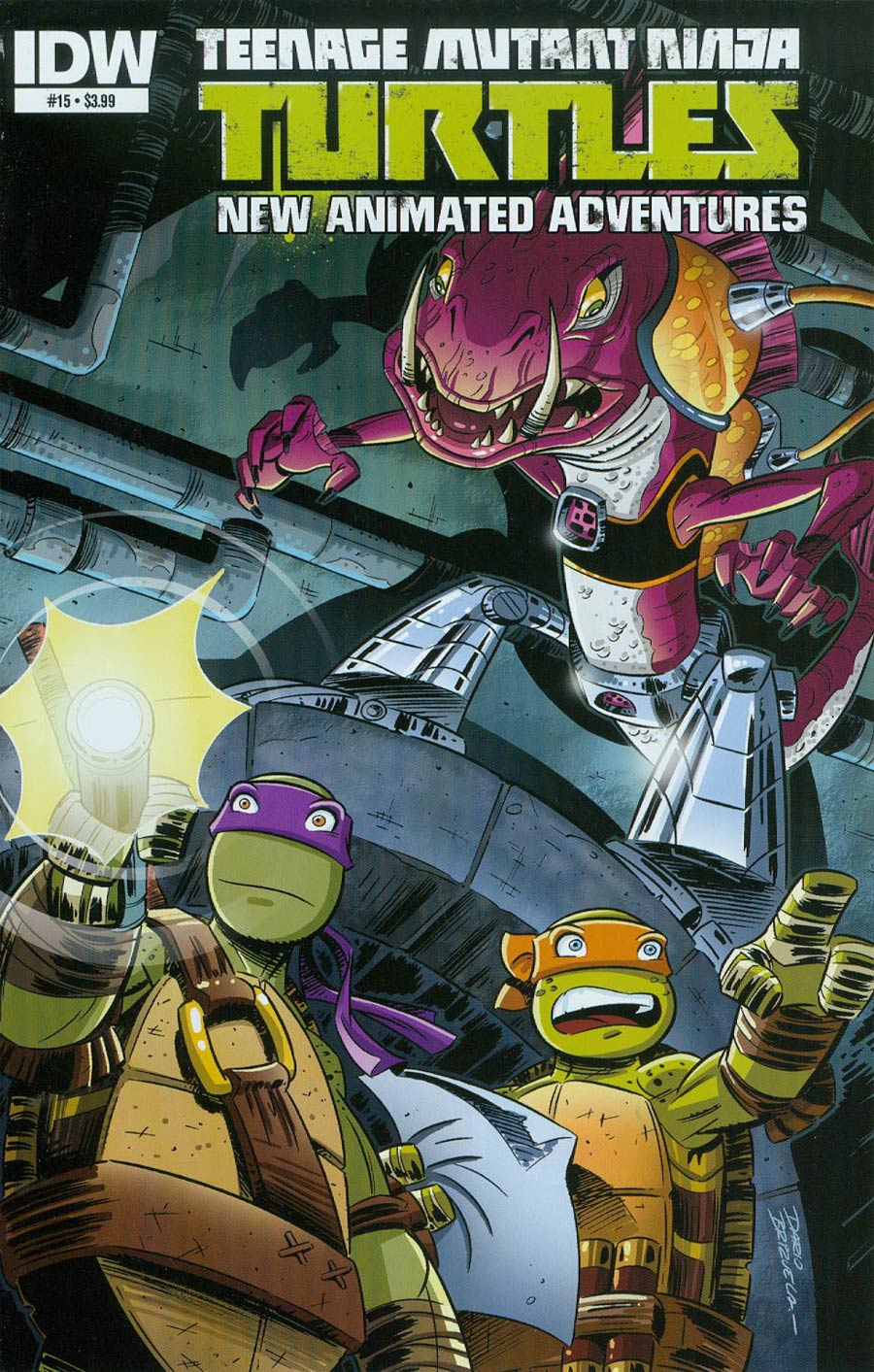 Teenage Mutant Ninja Turtles New Animated Adventures #15 Cover A Regular Dario Brizuela Cover