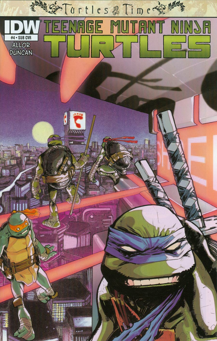 Teenage Mutant Ninja Turtles Turtles In Time #4 Cover B Variant Dan Duncan Subscription Cover
