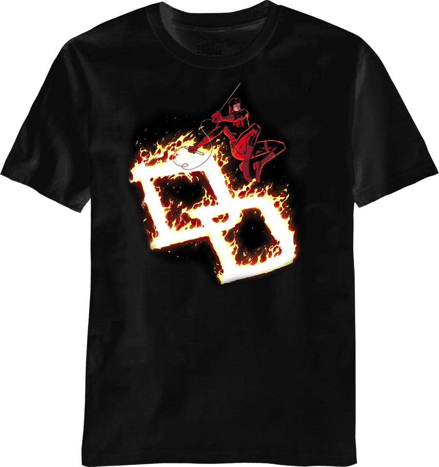 Daredevil Firebrand Black T-Shirt Large