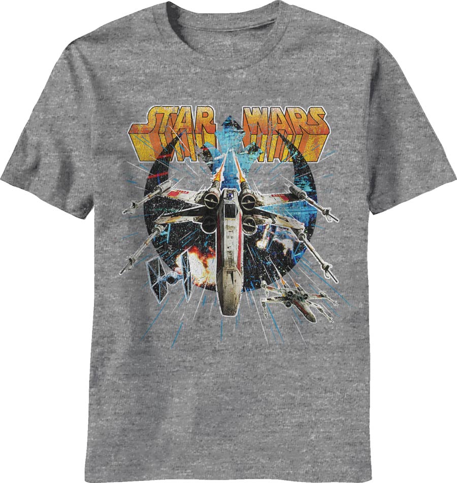 Star Wars Lightspun Heather T-Shirt Large