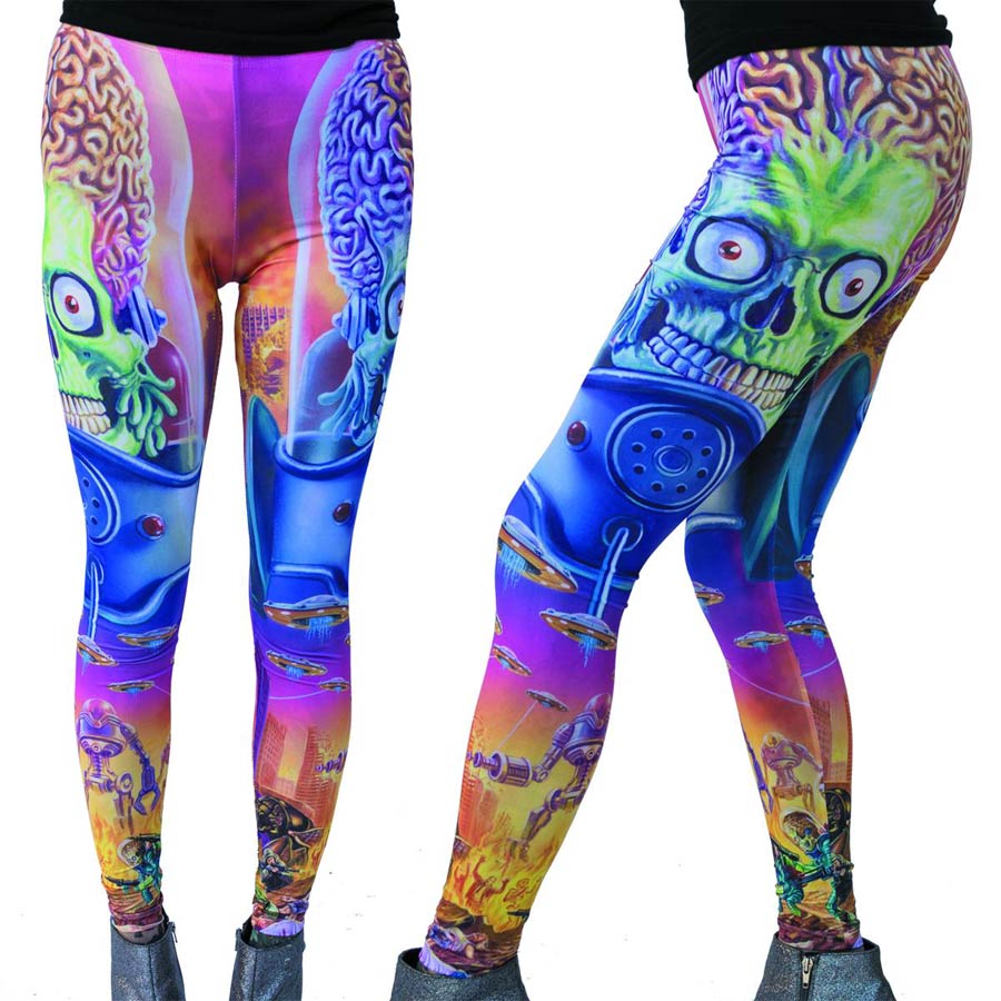 Mars Attacks Close Up Leggings X-Large