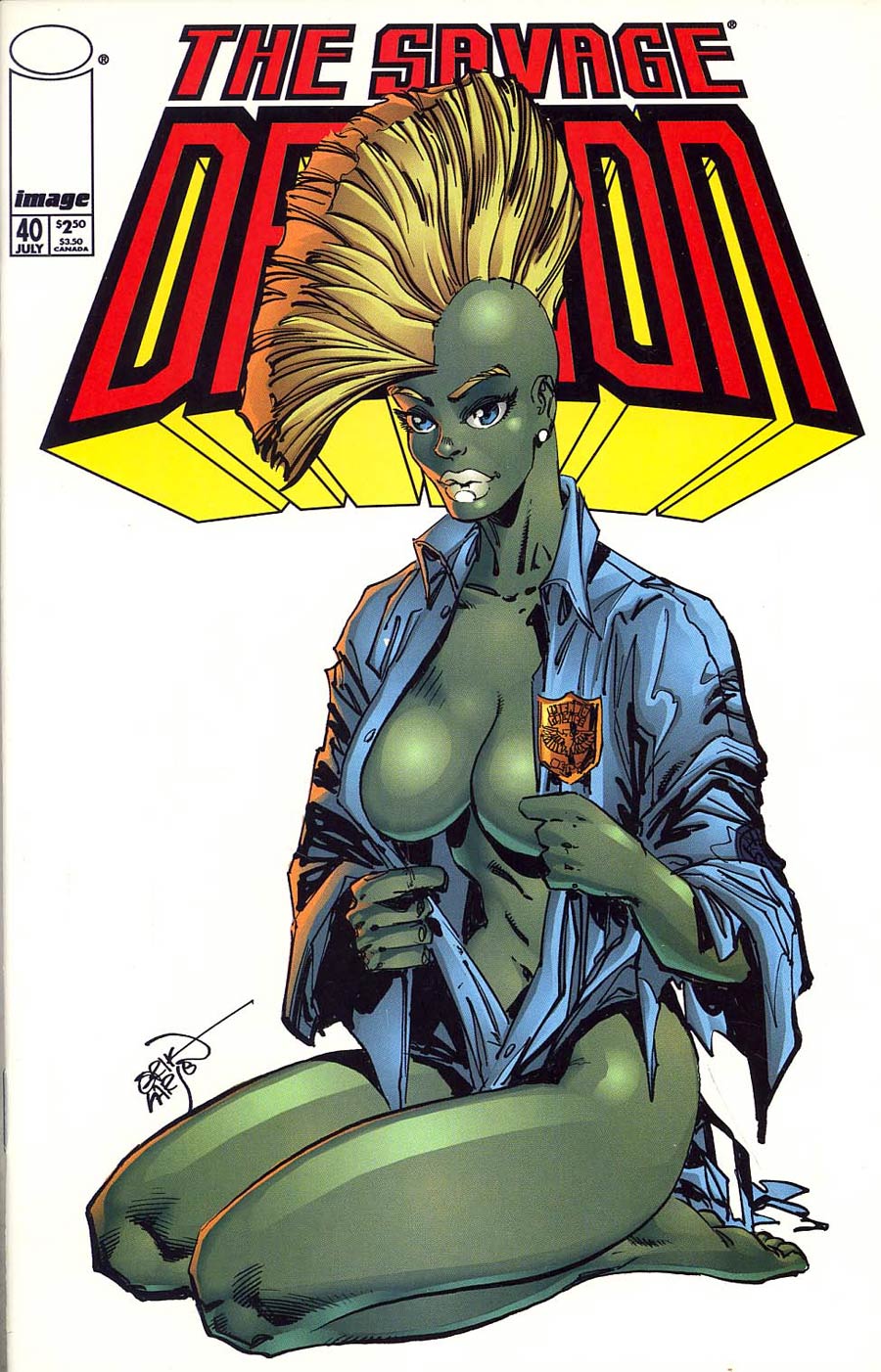 Savage Dragon Vol 2 #40 She Dragon Variant Cover