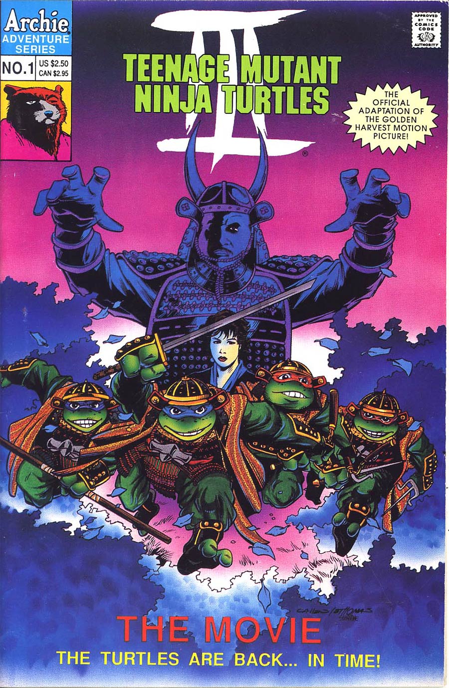 Teenage Mutant Ninja Turtles III The Movie Cover B