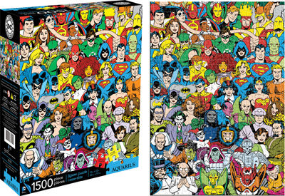 DC Comics Puzzle 1500-Piece 22x33-inch - DC Universe Collage