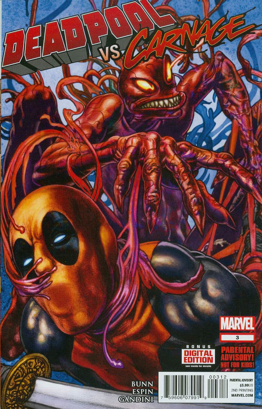 Deadpool vs Carnage #3 Cover B 2nd Ptg Glenn Fabry Variant Cover