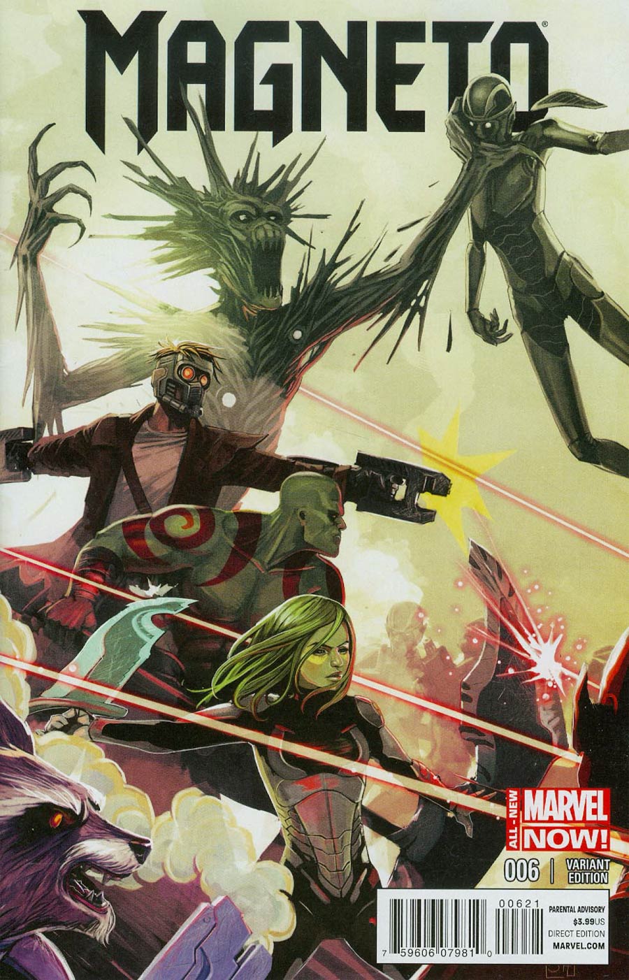 Magneto Vol 3 #6 Cover B Incentive Guardians Of The Galaxy Variant Cover