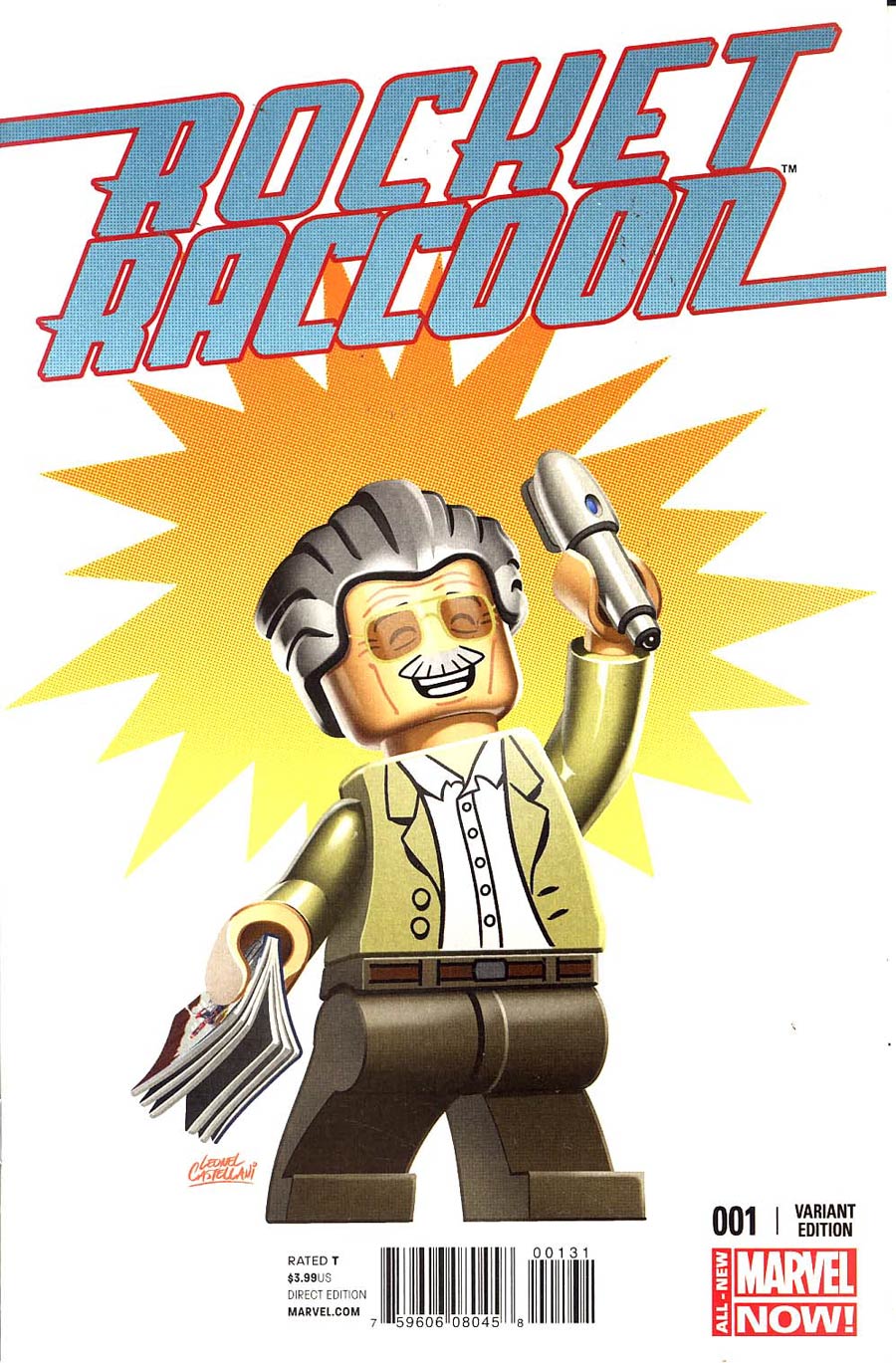 Rocket Raccoon Vol 2 #1 Cover F Variant Leonel Castellani Stan Lee Lego Variant Cover