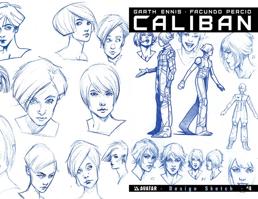 Caliban #4 Cover E Incentive Design Sketch Cover