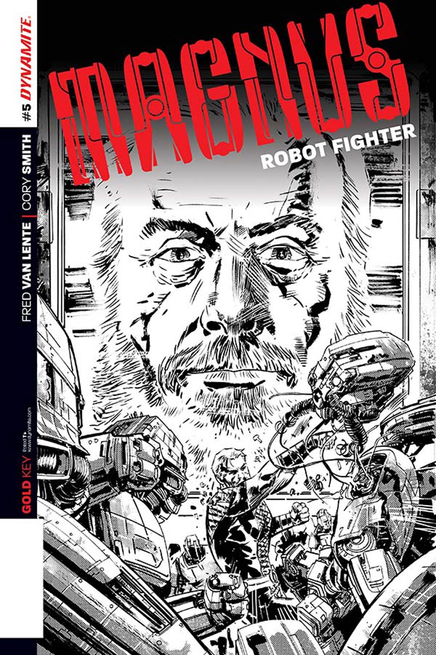 Magnus Robot Fighter Vol 4 #5 Cover C Incentive Gabriel Hardman Black & White Cover