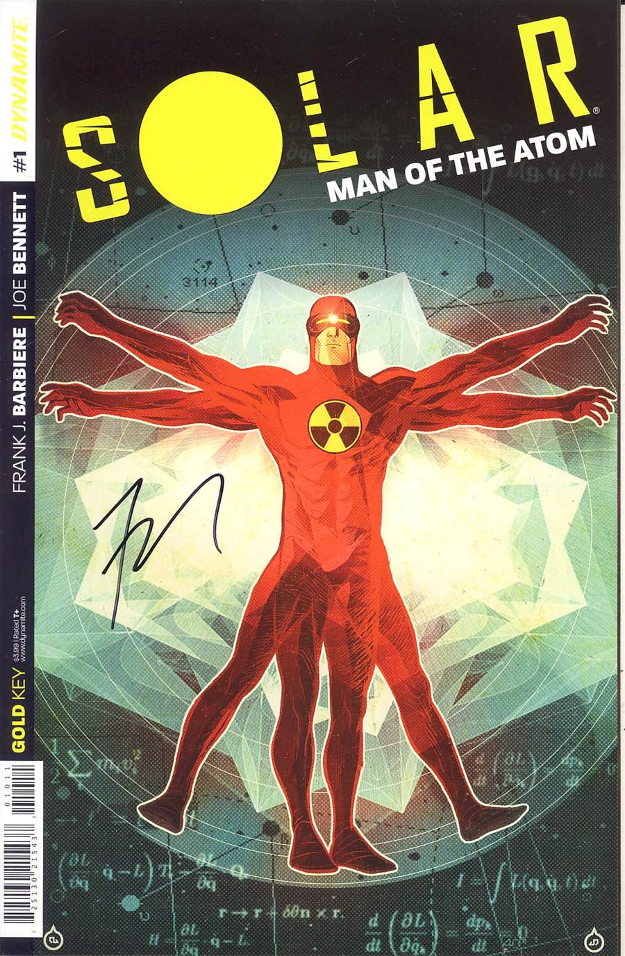 Solar Man Of The Atom Vol 2 #1 Cover I Incentive Signed By Frank Barbiere
