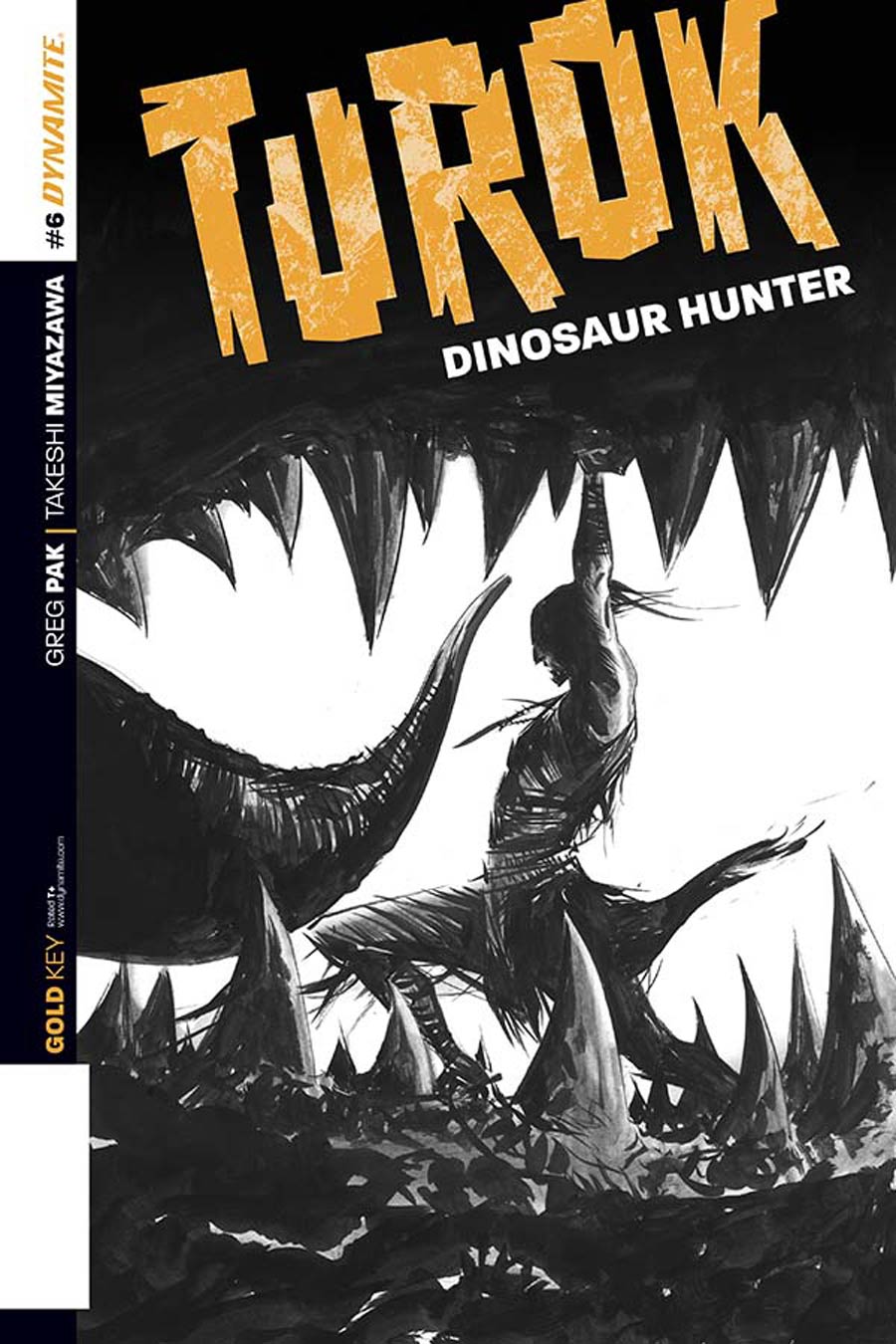 Turok Dinosaur Hunter Vol 2 #6 Cover D Incentive Jae Lee Black & White Cover