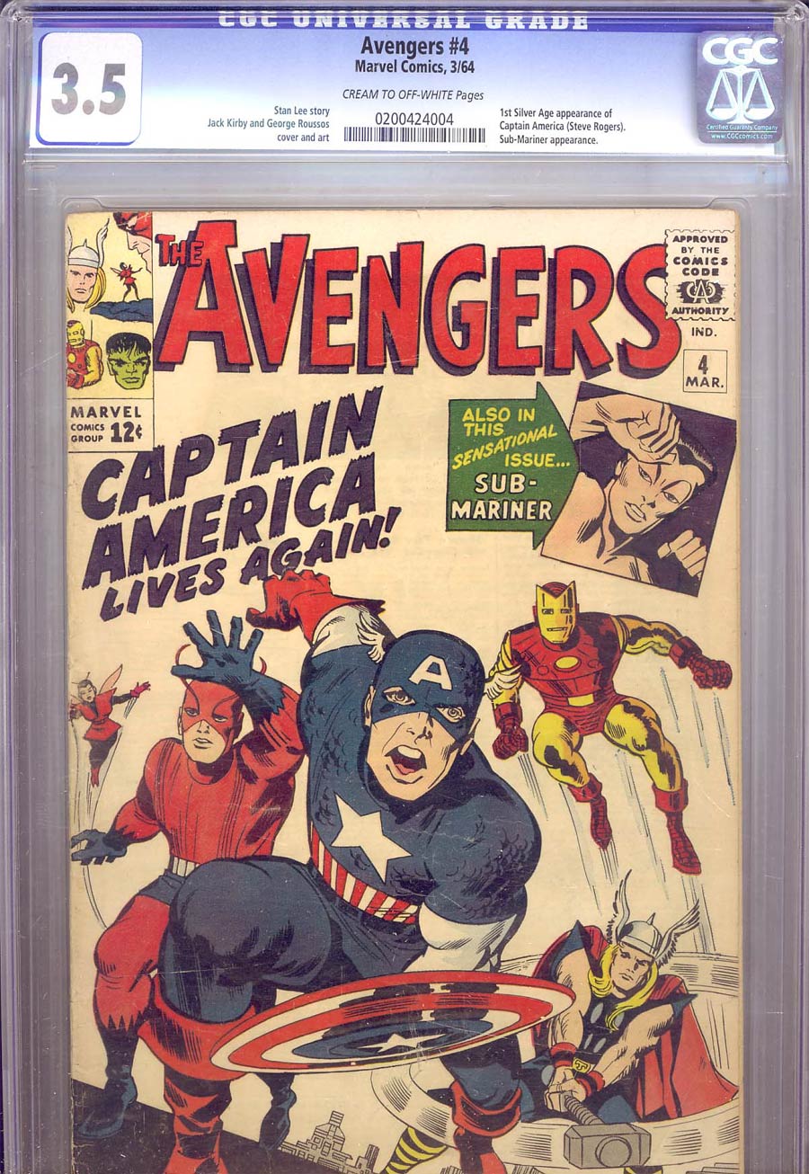 Avengers #4 Cover E CGC 3.5