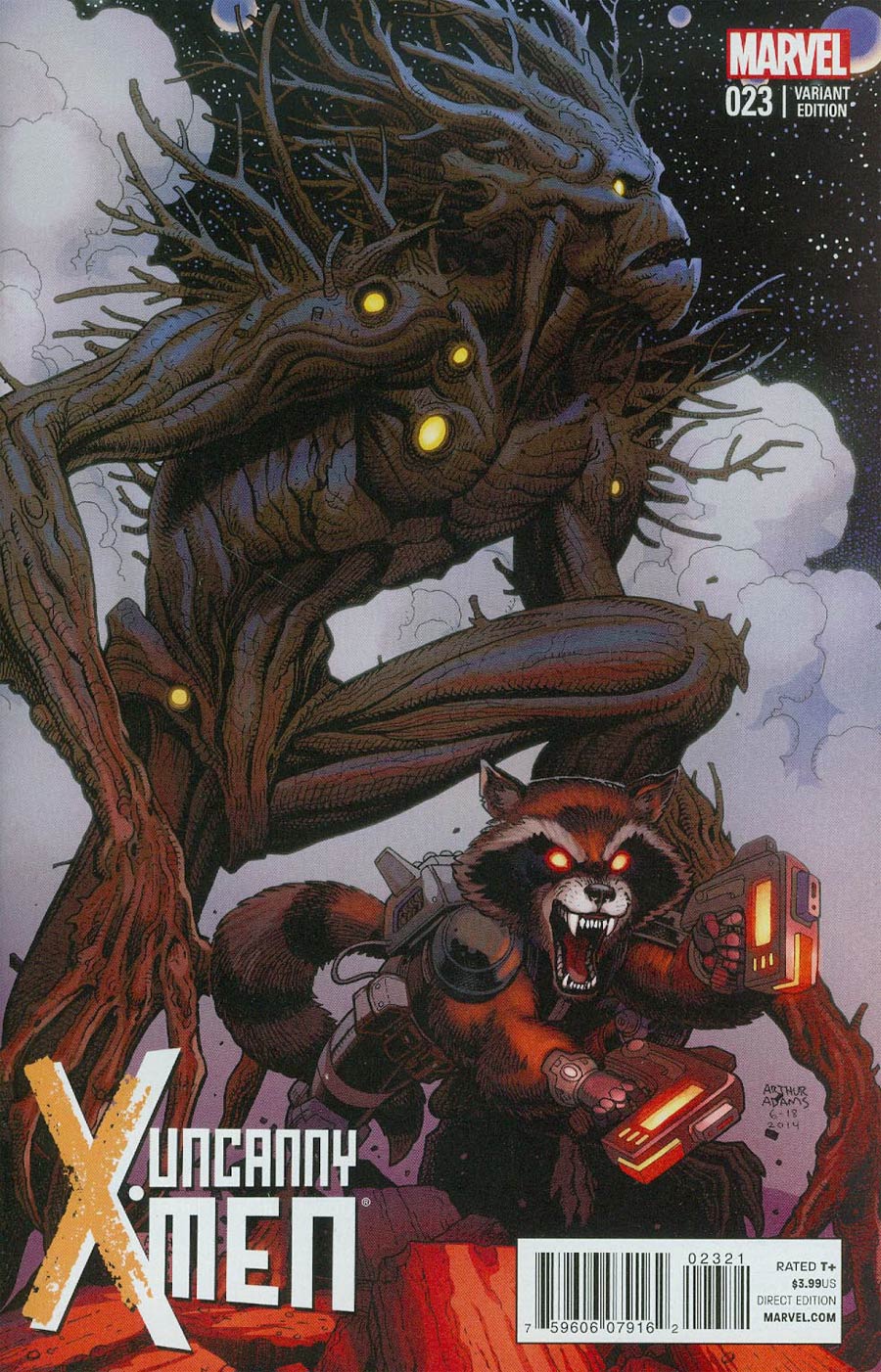 Uncanny X-Men Vol 3 #23 Cover B Incentive Guardians Of The Galaxy Variant Cover (Original Sin Tie-In)