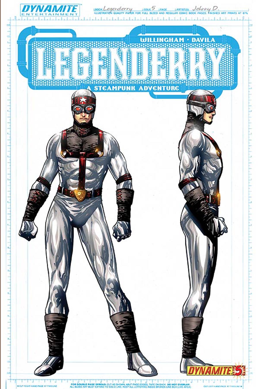 Legenderry A Steampunk Adventure #5 Cover C Incentive Silver Star Concept Art Variant Cover