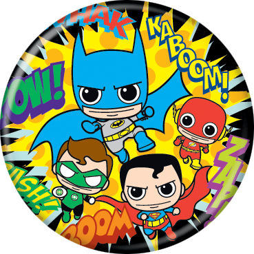 DC Comics 1.25-inch Button - Batman Flash Green Lantern Superman Minis (8400)