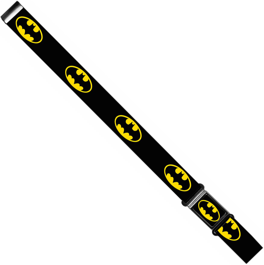DC Comics Magnetic Web Belt Kids - Batman Symbol Yellow On Black