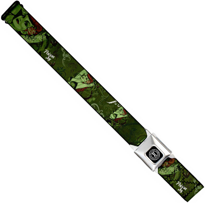 DC Comics Seatbelt-Style Belt 24-38 Inches - Poison Ivy DC Bombshells