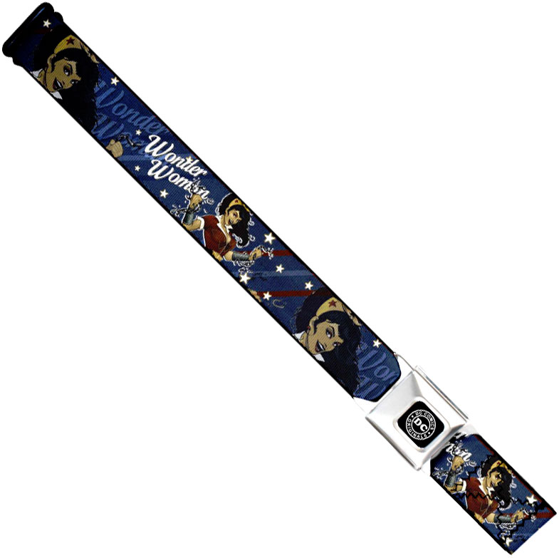 DC Comics Seatbelt-Style Belt 24-38 Inches - Wonder Woman DC Bombshells