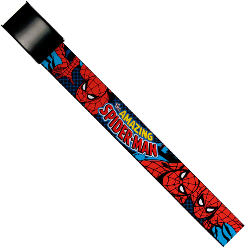 Marvel Comics 1.5-Inch Gloss Web Belt - Spider-Man Amazing Various Poses