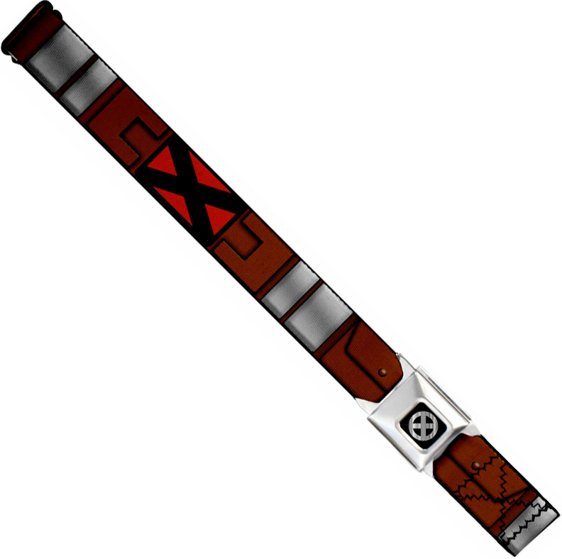 Marvel Comics Seatbelt-Style Belt 24-38 Inches - X-Men Uniform Belt