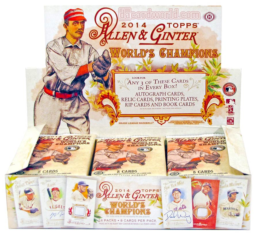 Topps 2014 Allen & Ginter Baseball Trading Cards Pack