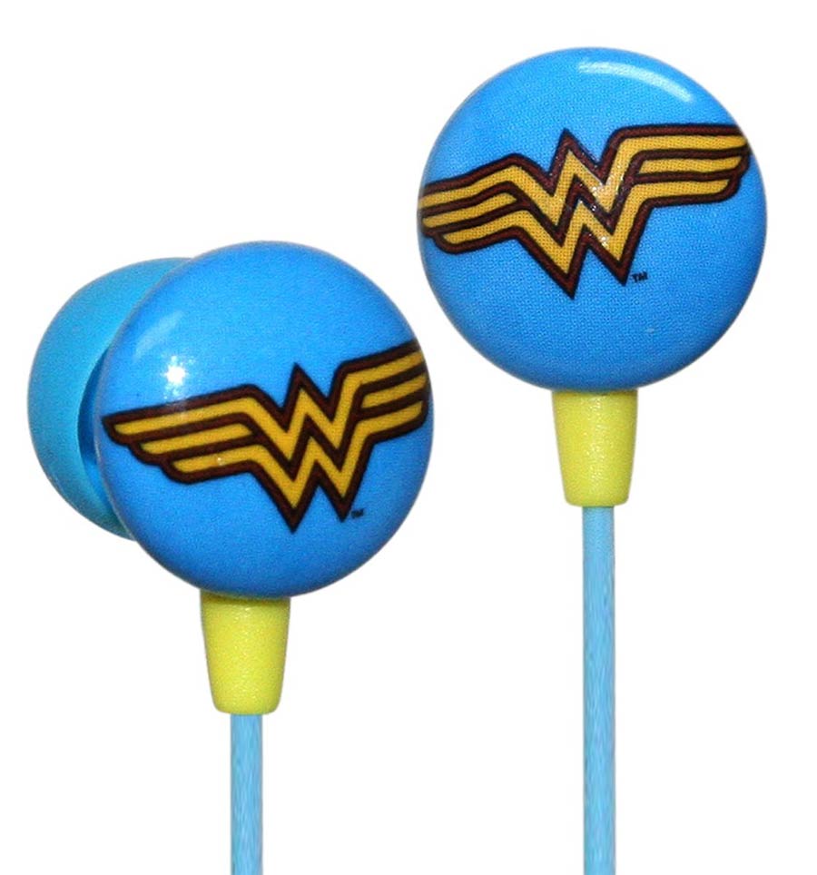DC Comics Printed Ear Buds - Wonder Woman Logo