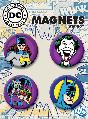 DC Comics 1.25-inch Round Magnet - Batgirl Batman Joker Robin (40091RM4)