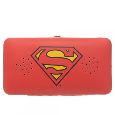 DC Comics Hinge Wallet With Speaker - Superman Symbol With Speakers