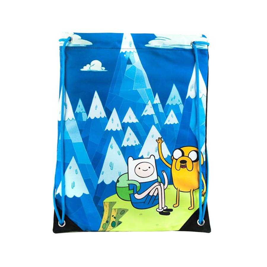 Adventure Time Cinch Bag - Finn And Jake Mountains