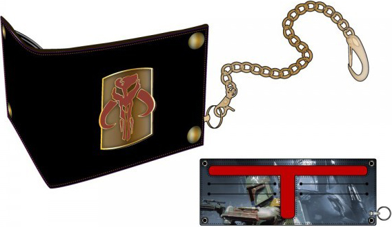 Star Wars Bi-Fold Snap Chain Wallet - Boba Fett Mandalorian