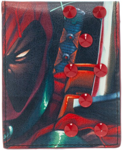 Marvel Comics Bi-Fold Wallet - Deadpool With Studs