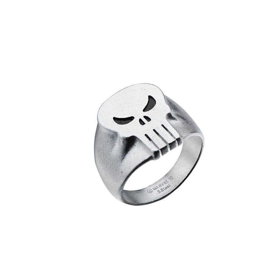 Marvel Comics Stainless Steel Ring - Punisher Face Size 12