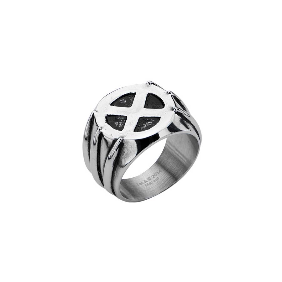 Marvel Comics Stainless Steel Ring - X-Men Logo Size 9