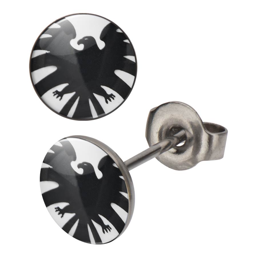 Marvel Comics Stainless Steel Earrings - Shield Logo