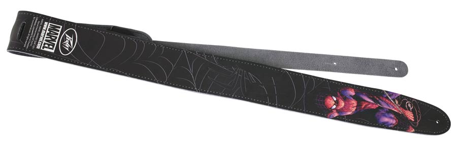 Marvel Comics Leather Guitar Strap - Spider-Man Black