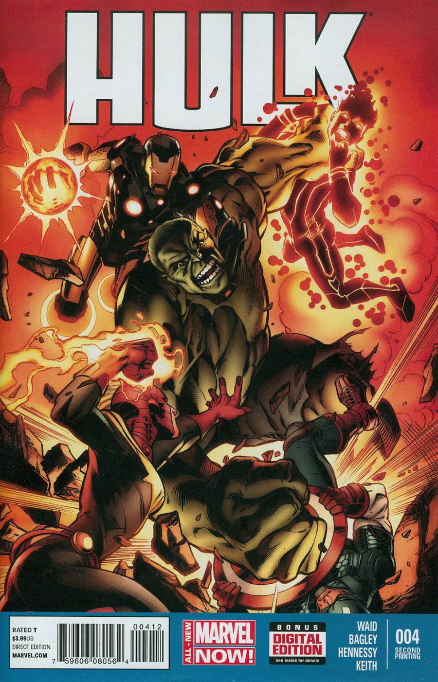 Hulk Vol 3 #4 Cover B 2nd Ptg Mark Bagley Variant Cover