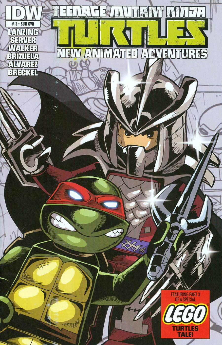 Teenage Mutant Ninja Turtles New Animated Adventures #13 Cover B Variant Lego Cover
