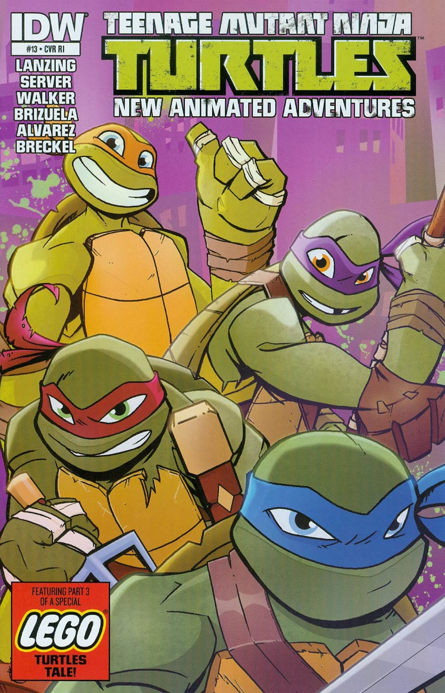 Teenage Mutant Ninja Turtles New Animated Adventures #13 Cover C Incentive Billy Martin Variant Cover