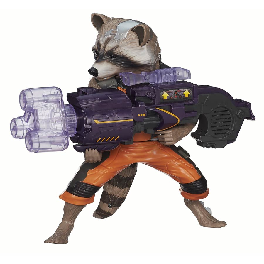 Marvels Guardians Of The Galaxy Big-Blastin Rocket Raccoon Action Figure