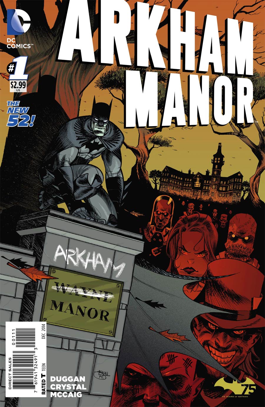 Arkham Manor #1 Cover A Regular Shawn Crystal Cover