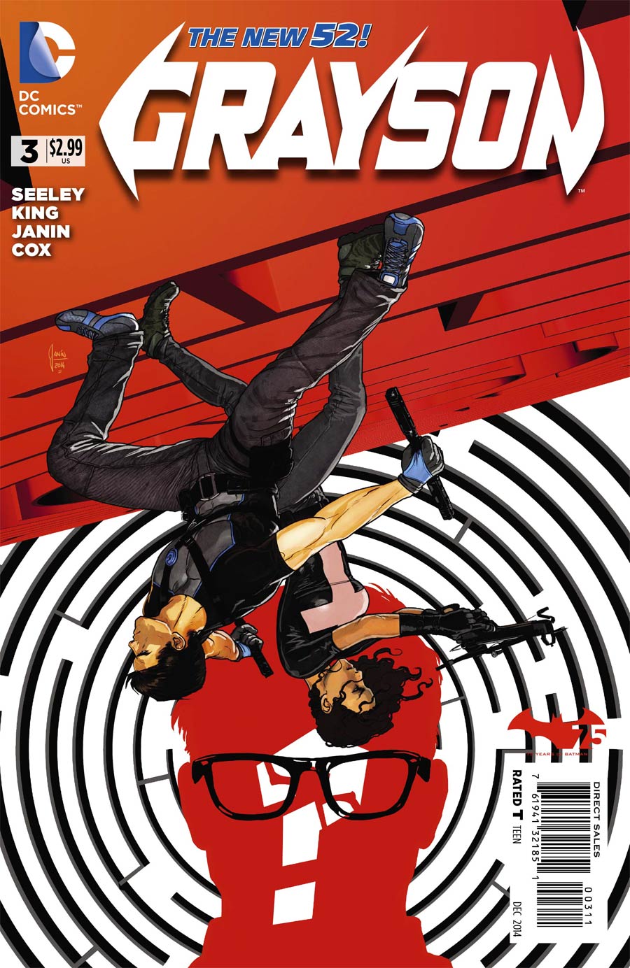 Grayson #3 Cover A Regular Mikel Janin Cover