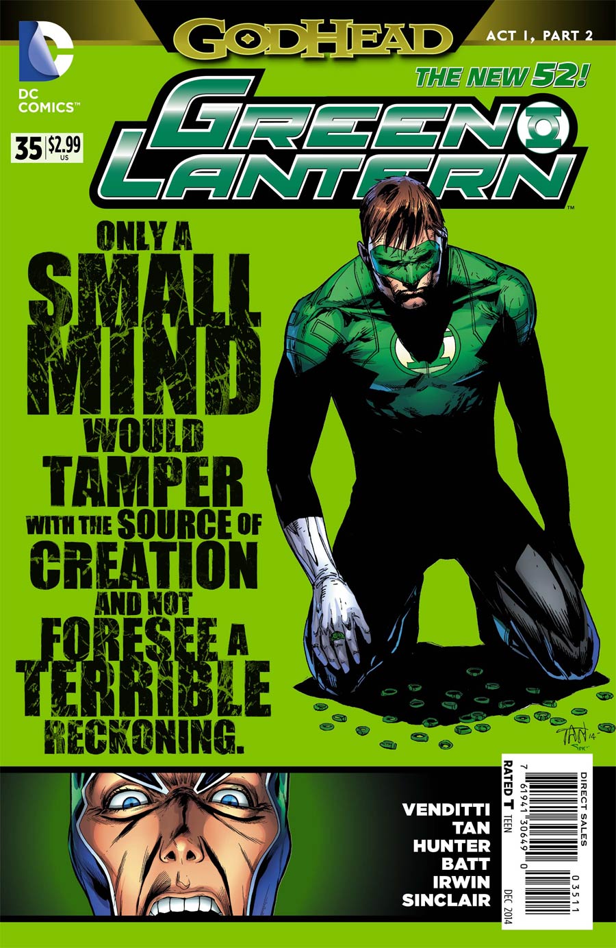 Green Lantern Vol 5 #35 Cover A Regular Billy Tan Cover (Godhead Act 1 Part 2)