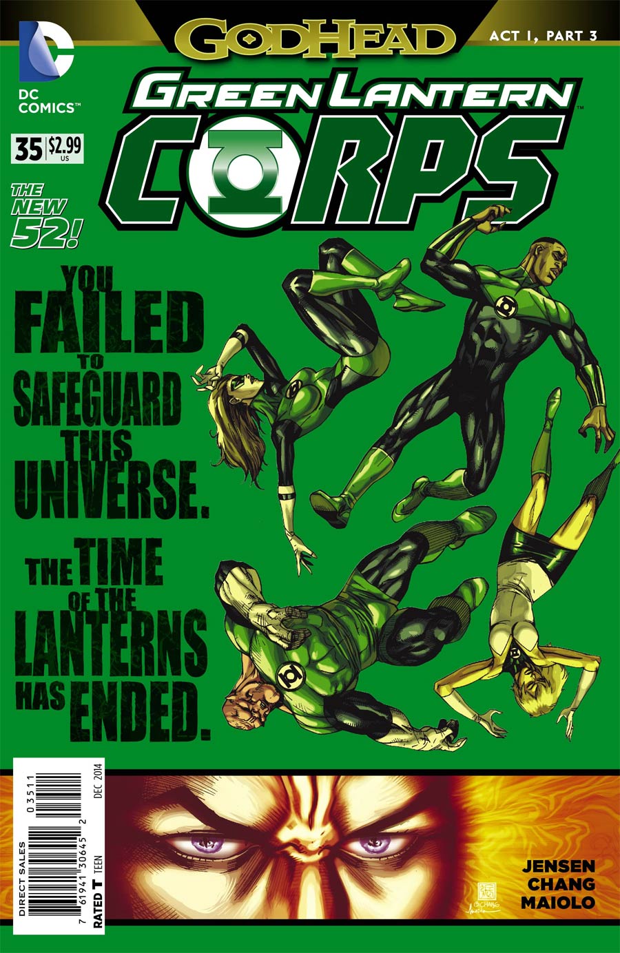 Green Lantern Corps Vol 3 #35 Cover A Regular Bernard Chang Cover (Godhead Act 1 Part 3)
