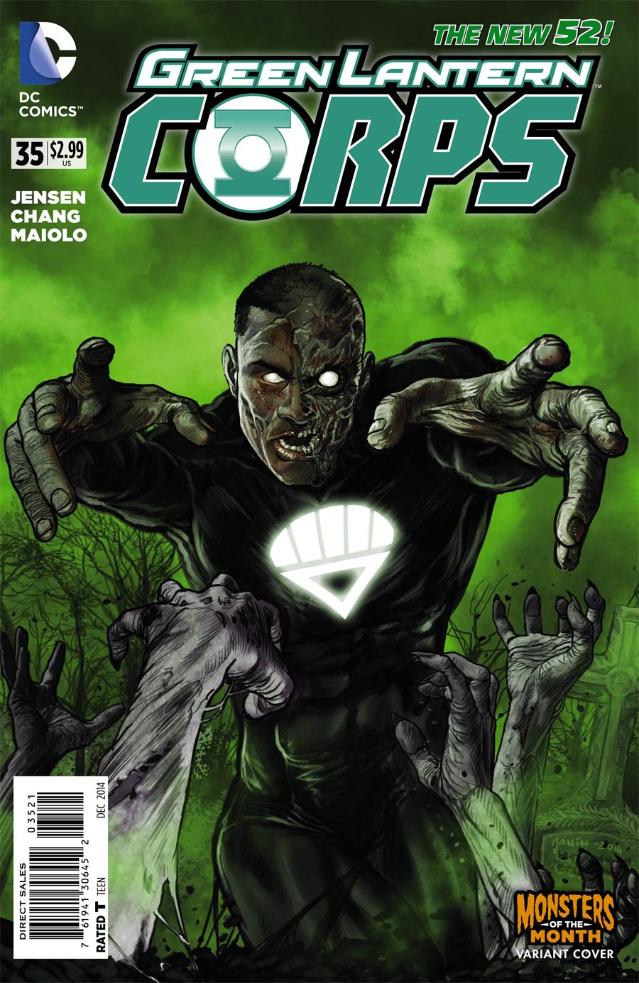 Green Lantern Corps Vol 3 #35 Cover B Variant Mikel Janin Monsters Cover (Godhead Act 1 Part 3)