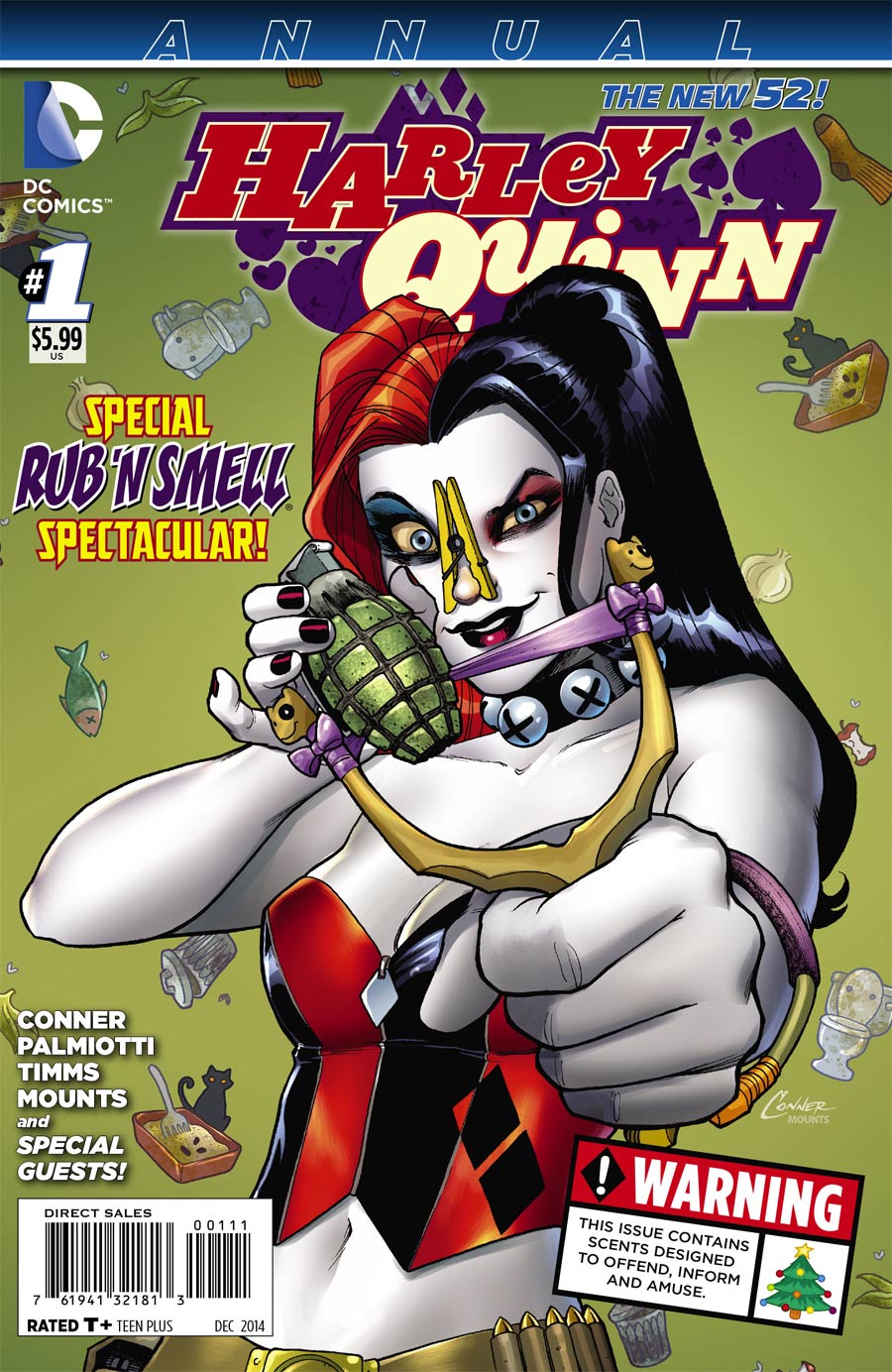 Harley Quinn Power Girl #2 Boston Comic Con Signed by Connor Palmiotti Roux 