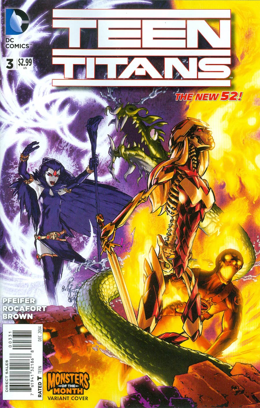 Teen Titans Vol 5 #3 Cover B Variant Gene Ha Monsters Cover
