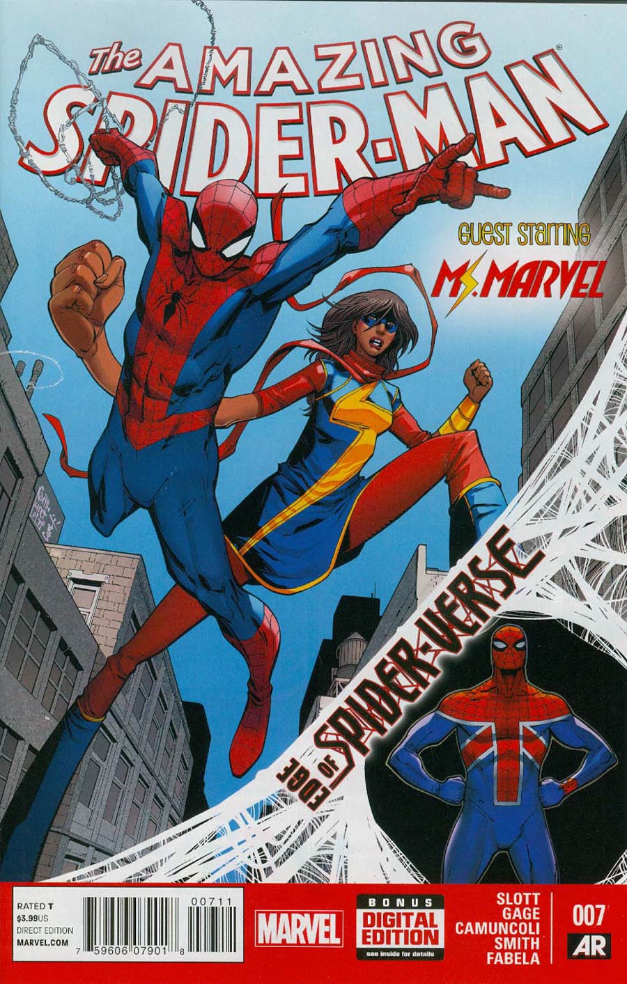 Amazing Spider-Man Vol 3 #7 Cover A Regular Giuseppe Camuncoli Cover (Edge Of Spider-Verse Tie-In)
