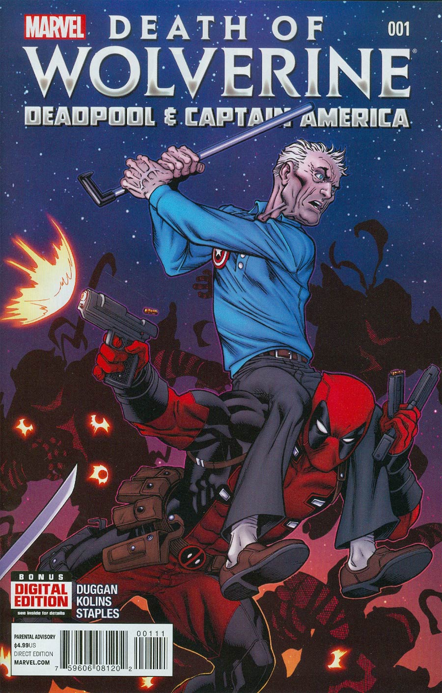 Death Of Wolverine Deadpool & Captain America #1 Cover A 1st Ptg Regular Ed McGuinness Cover